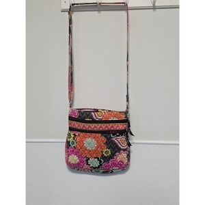 Vera Bradley Triple Zip Hipster Crossbody Bag in the "Ziggy Zinnia"‎ pattern